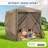 6x6FT Camping Gazebo Screen Tent,  Sided Pop-up Canopy Shelter with Mesh Windows-105122758