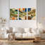 «Terracé Fields», ensemble de 3 reproductions d'art abstrait sur toile-160170963