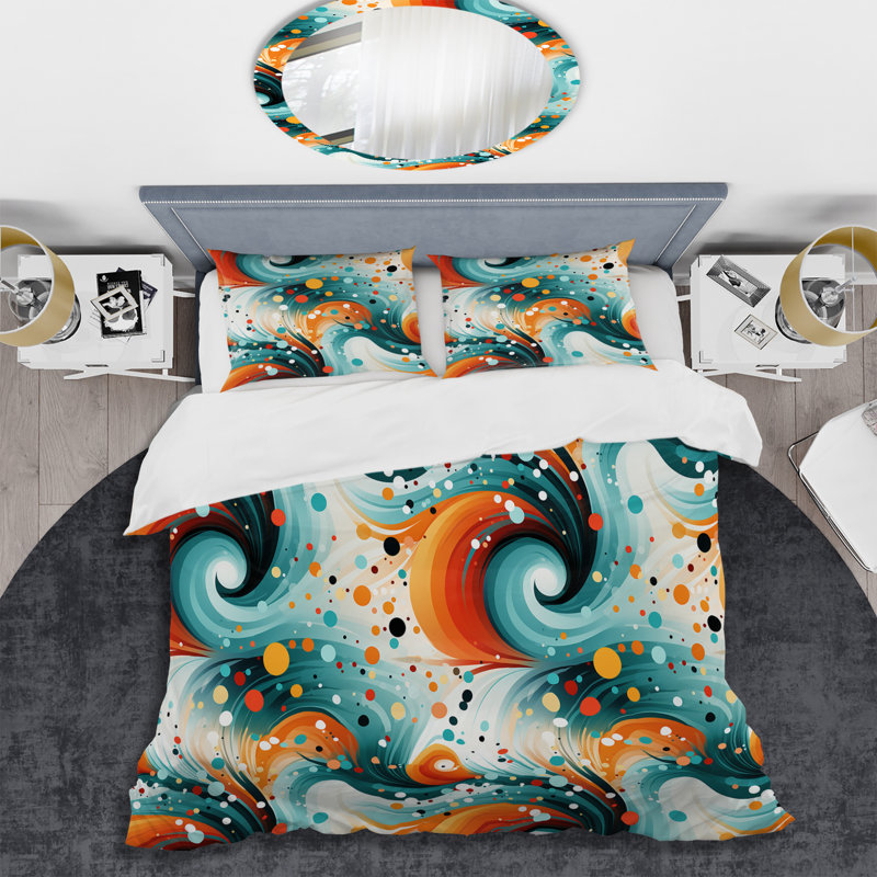 Ensemble de housse de couette Minhthu, Housse de couette simple + 1 taie décorative stan