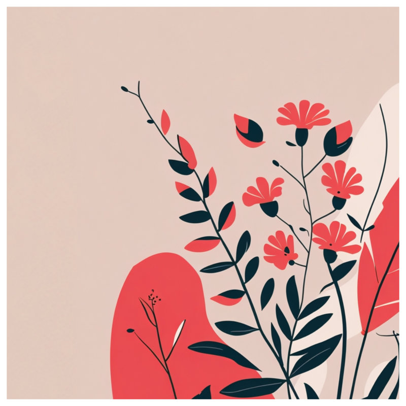 Jeté Floral, L 50 po x H 60 po