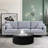 Bloxson Stylish and Minimalist Wave Stripe Coffee Table, Modern Round Coffee Table, Drum Circle Coffee Table for Living Room, Bedroom-1899056492-1914420448