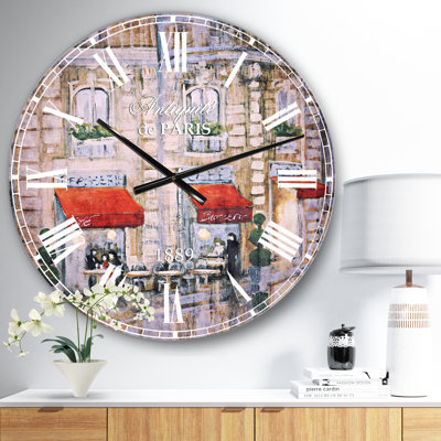 Horloge murale Swigart Love in Paris II