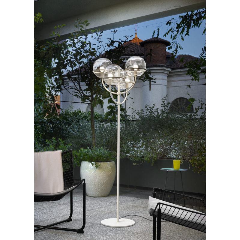 Lyndon Outdoor Floor Lamp, Ivory