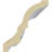 Endurathane Leaf Twist Crown Moulding, 3 1/4"H x 2 7/8"P x 4 3/8"F x 94 1/2"L, (3 1/4" Repeat), Factory Primed