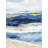 Abstract Ocean with Gold Wrapped Canvas Painting