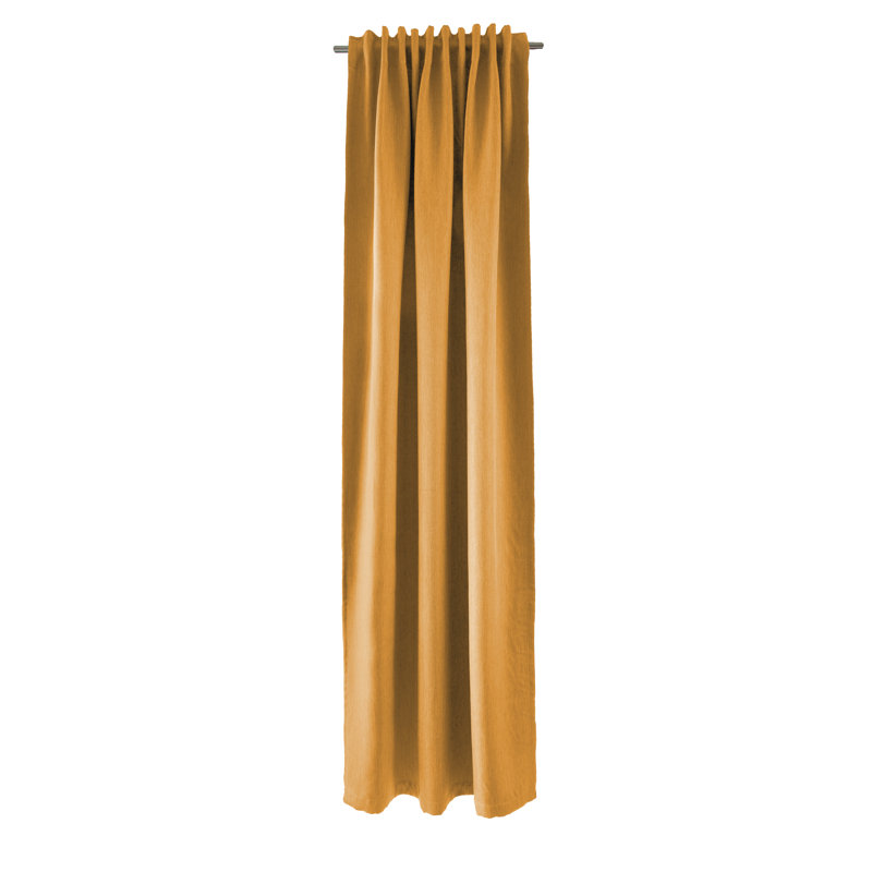 Lockmoor Room Darkening Curtain Single Panel, Saffron