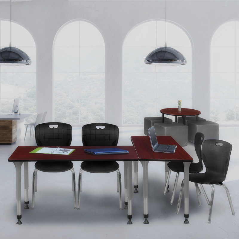 Ensemble de table et chaises Romig Kee, Noir, Acajou