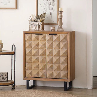 Rangement pour chaussures en bois massif Burlywood