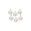 Glass Ball With Tree Pattern Ornament Set of 6 4"Dia. Frost
