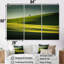 Photo de prairie monochrome verte - ensemble d'art mural sur toile prairie-107768657-107768659
