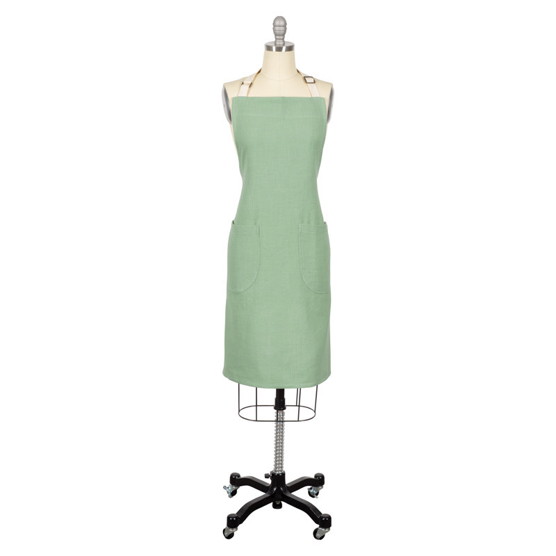 Tablier en coton Monaco, Vert minerai