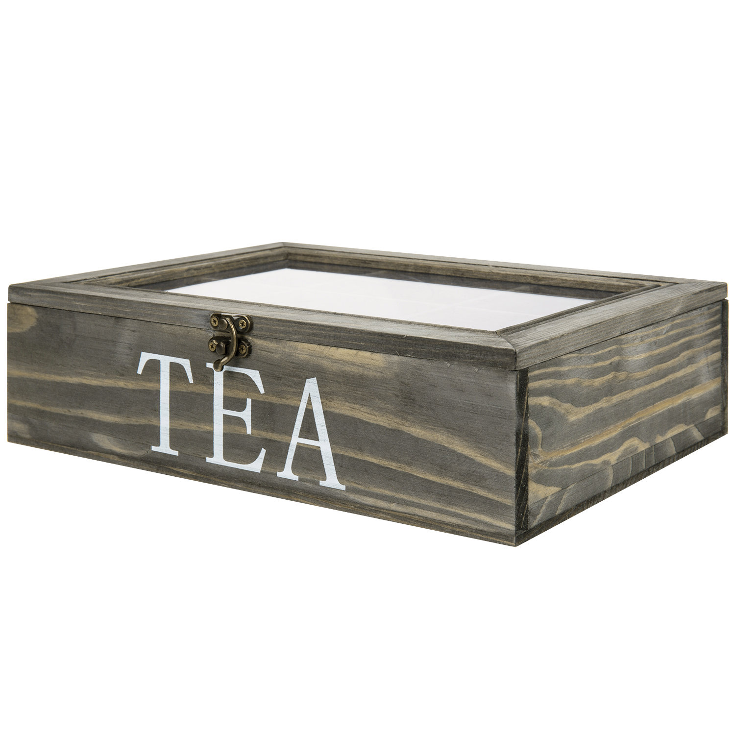 MyGift Wood Tea Box