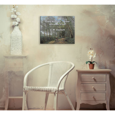 George Oliver Gallery Wrapped Canvas By Walter Pater: "The way to perfection is through a series of d