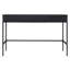 Bureau de 48 po de largeur avec 3 tiroirs de rangement - Bureau Mid-Century moderne en acier noir pour bureau à domicile | Calla-575348054