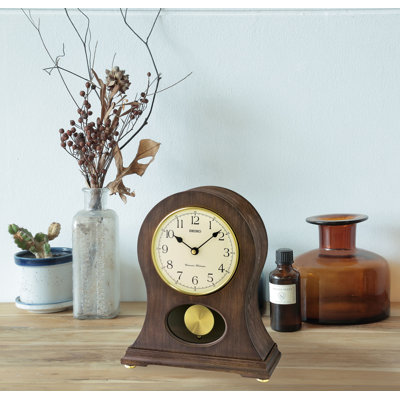 QXQ037BLH Mantel Clock, Antique Brown
