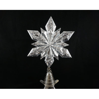 Sparkle Mercury Snowflake Tree Topper