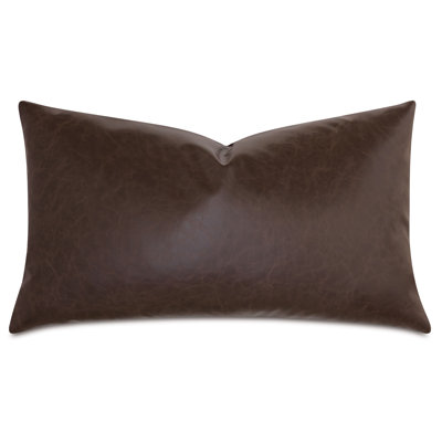 Nevin Faux Leather Reversible Throw Pillow