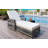 Outdoor Long Reclining Chaise, Wicker Lounge With Armrests, Patio Adjustable Recliner With Soft Removable Cushions-1693543598