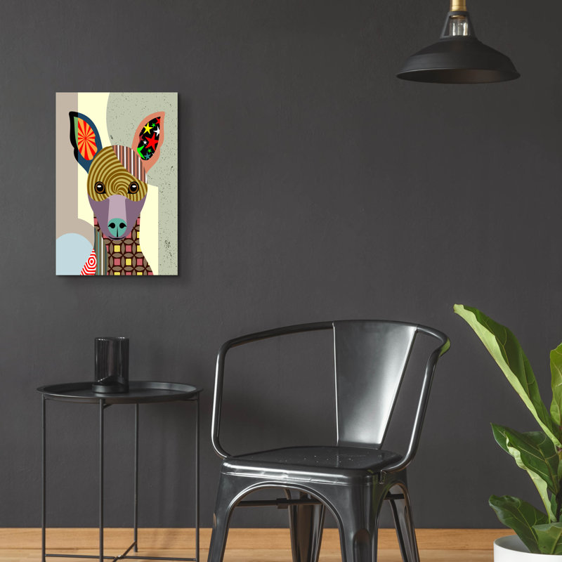 «Pinscher miniature» par Lanre Adefioyue, H 24 po x l 16 po x P 0,2 po