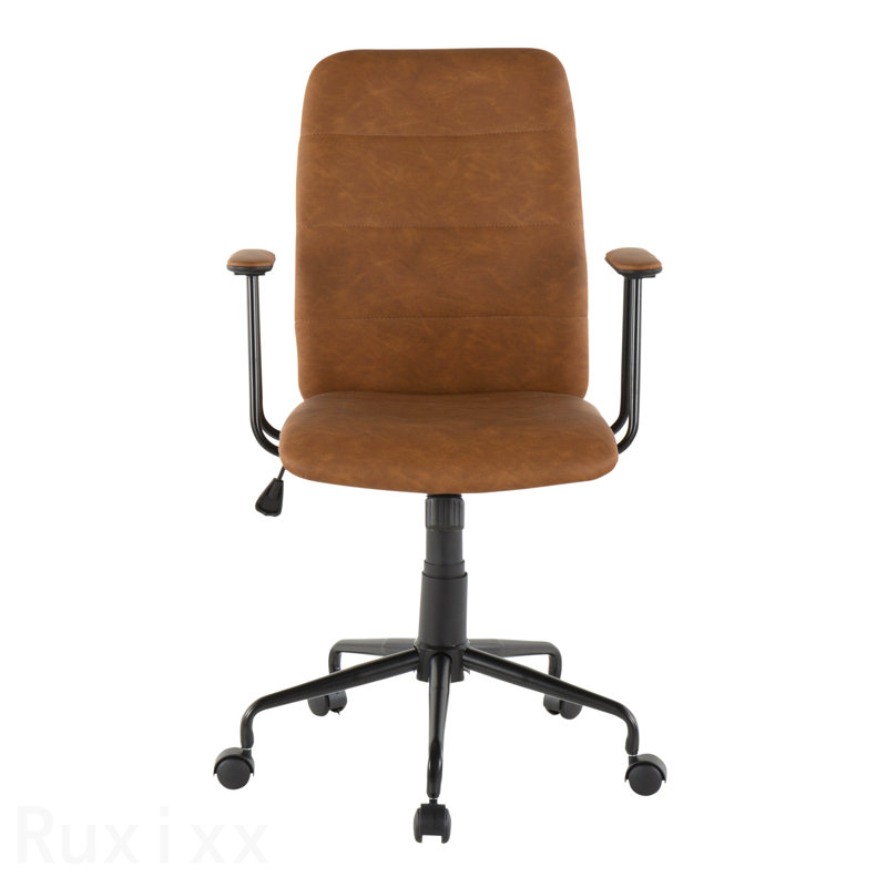 Chaise de bureau contemporaine brun Fredrick