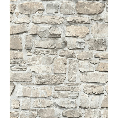 Rouleau de papier peint à motif symphonique Bricks and More Collection