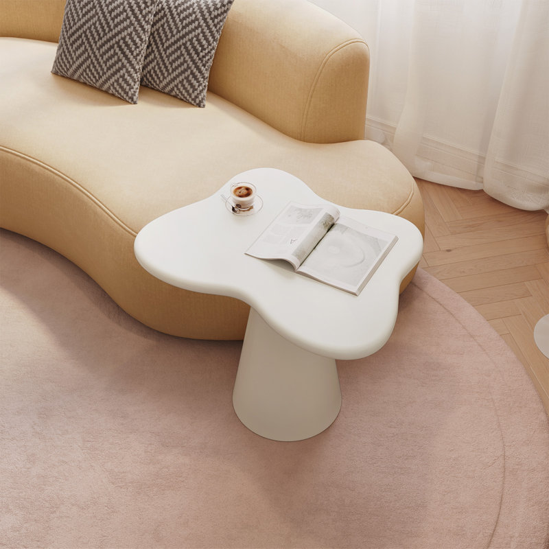 Table de bout Butterfly, blanc crème