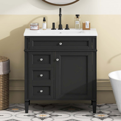 30'' Bathroom Vanity With Top Sink