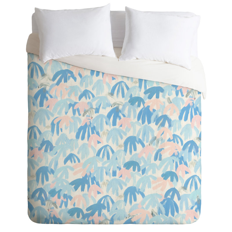 Dash And Ash Coastal Polyester Geometric Shapes Duvet Cover, King Duvet Cover