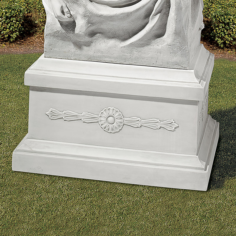 Classic Plinth Bases Plants & Flowers Weather Resistant UV Resistant Polyresin Garden Statue