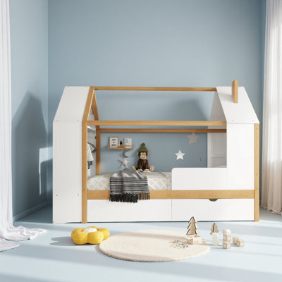 Lit plateforme simple avec tiroirs