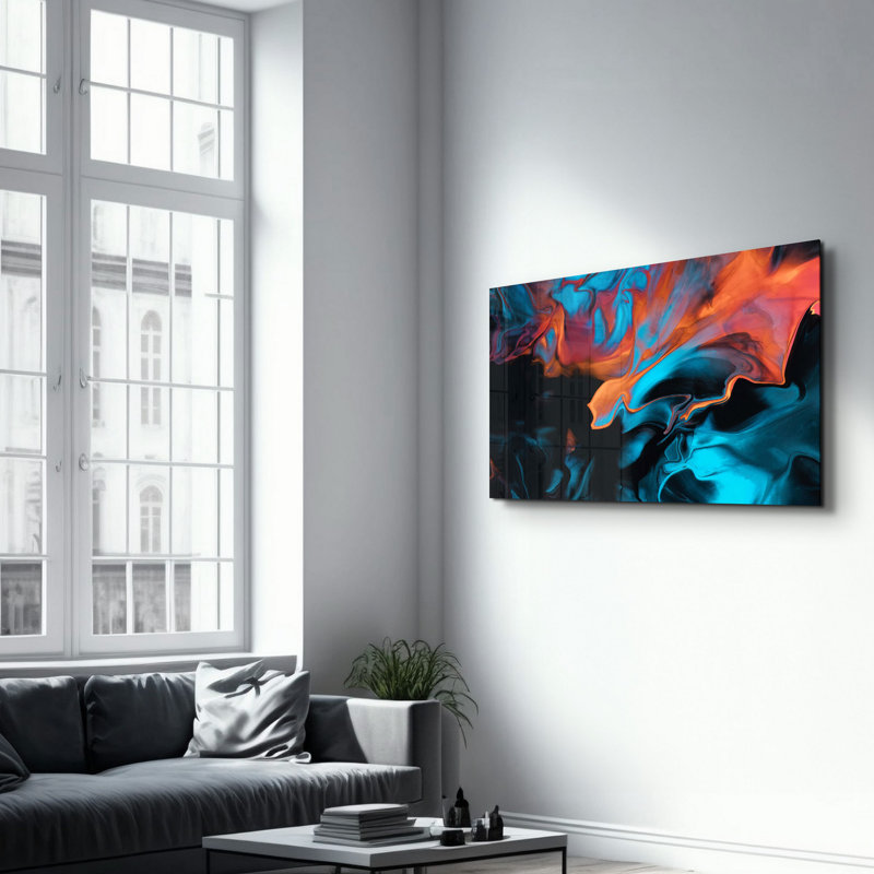 Peinture décorative en verre trempé