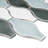 Handmade 12.01 in. x 9.65 in. Geometric Glossy Porcelain Mosaic Wall and Floor Tile-36932194