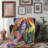 Vibrant Dandelion Vortex Throw Blanket-1175675930