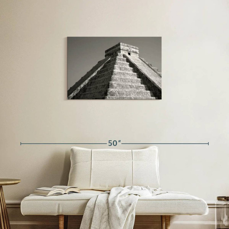Adella Pyramid At Chichen Itza, 20" H x 30" W