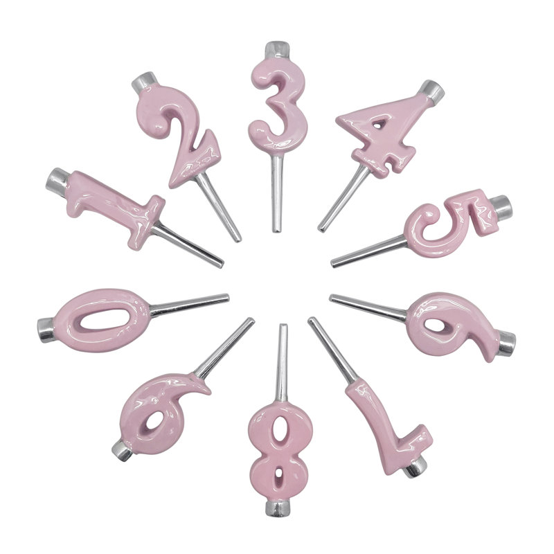 Let's Celebrate 3.25'' H Aluminum Tabletop Candlestick, Pink