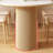 Household solid wood leg dining table-1285396462