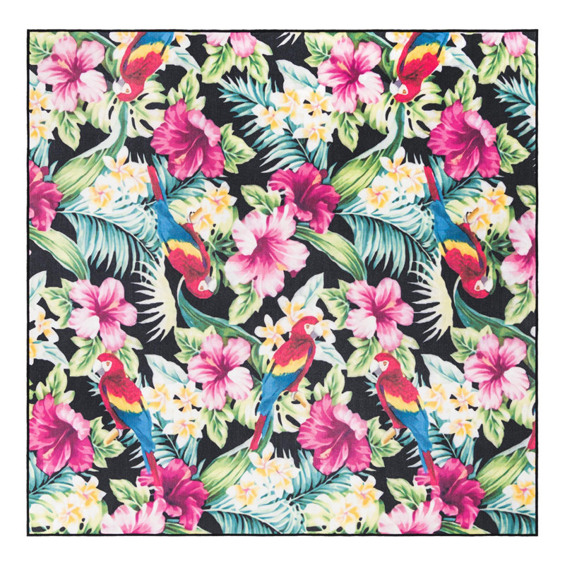 Jill Zarin Saint Lucia Caribbean Indoor/Outdoor Rug, Square 7'10"