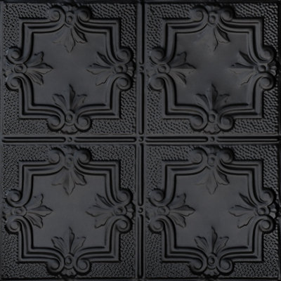 Tuile de plafond en étain 2 pi x 2 pi Antoinette