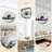 21.7" Modern Simple Wall Fan with LED Lights, Wall mounted Fan