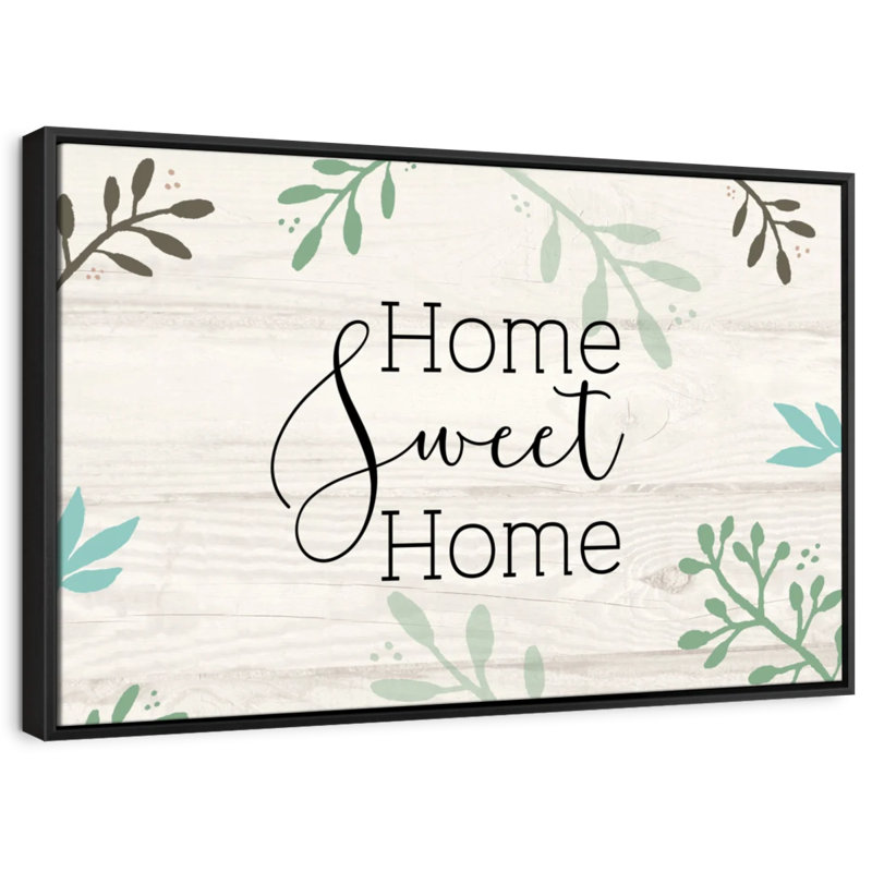 Impression sur toile Home Sweet Home Foliage, H 29 po x l 43 po