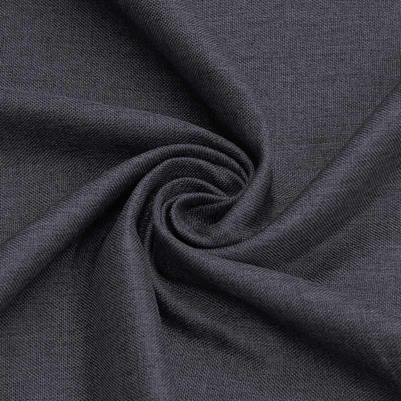 Reyna Polyester Room Darkening Curtain Single Panel, 52" W x 96" L, Dark Gray