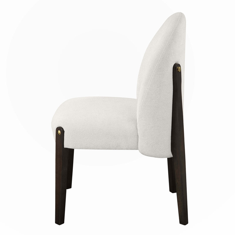 Beige Fabric Side Chair (Set of 2)