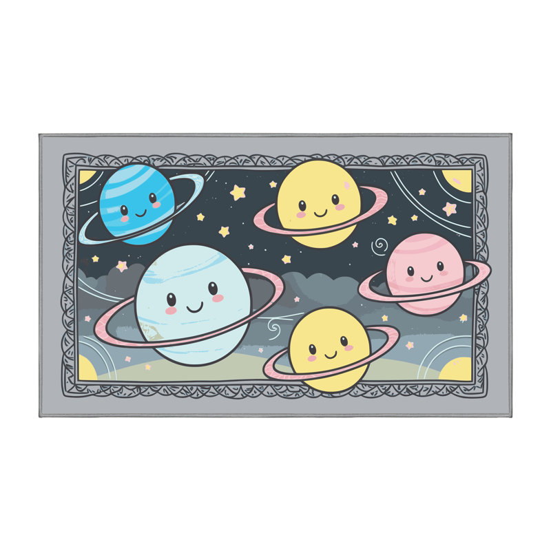 Tapis pour enfant East Urban Home, Rectangulaire 2 pi x 3 pi
