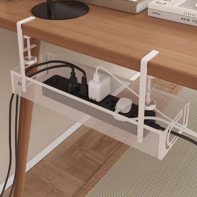 Carbon Steel Floating Shelf, White
