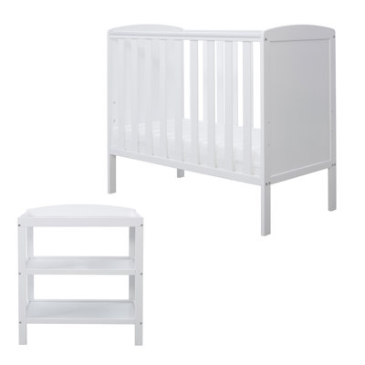 Coleby Space Saver 2 Piece Furniture Set and  All Seasons Premium Pocket Sprung Mattress   - White