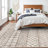 Small Rug Washable - Moroccan Kitchen Area Rugs Low Pile Indoor Mat Non Slip with Rubber Backing Soft Area Rug Pet Friendly for for Entryway Front Door Bedroom Geo Beige-1083625545