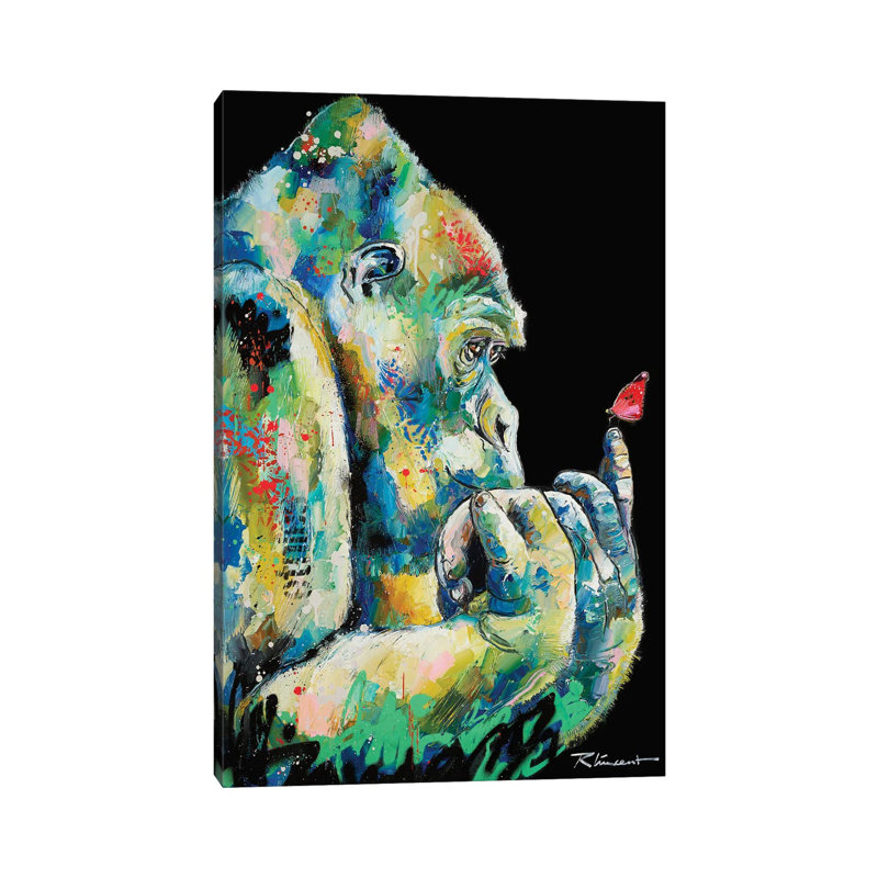 Envol De Camille by Vincent Richeux - Floater Frame Gallery-Wrapped Canvas Giclée on Canvas, 30.48 cm H x 45.72 cm W