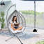 Garden Swing Egg Chair Seat Rattan Hanging Hammock With Cushions-124822023-124822024