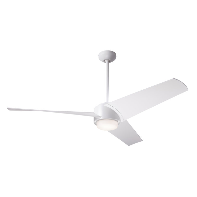 Ambit 56'' Ceiling Fan with LED Lights, Matte White, Matte White, Handheld Remote Control