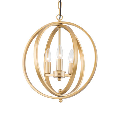 Luminaire suspendu lustre 3 lumières Modern Cage